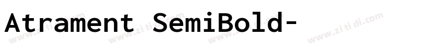 Atrament SemiBold字体转换